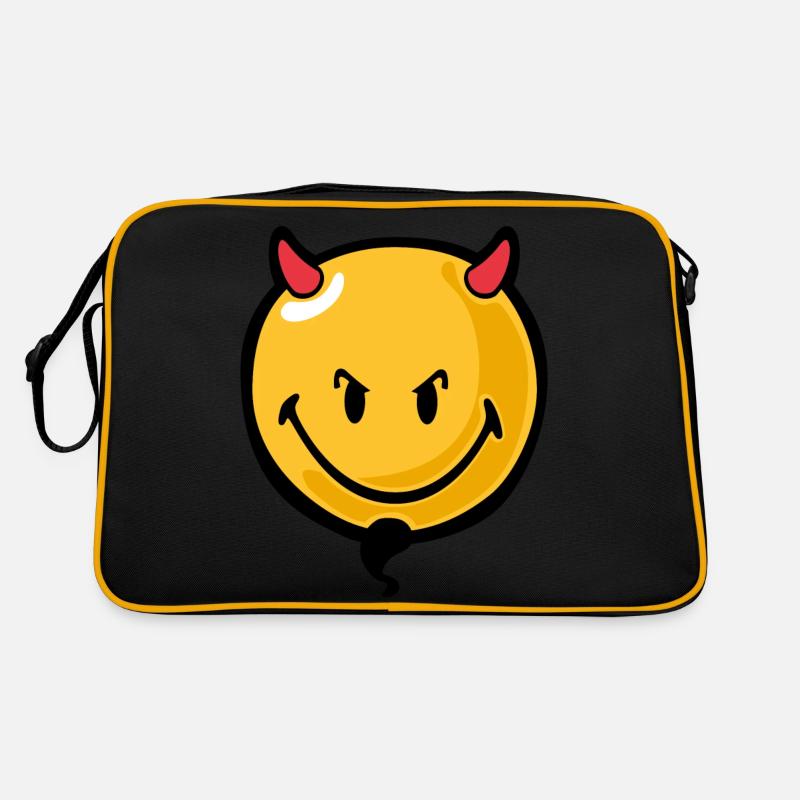 Smiley devil Retro Tasche