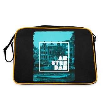 Amsterdam - Retro Bag - black/gold - Back