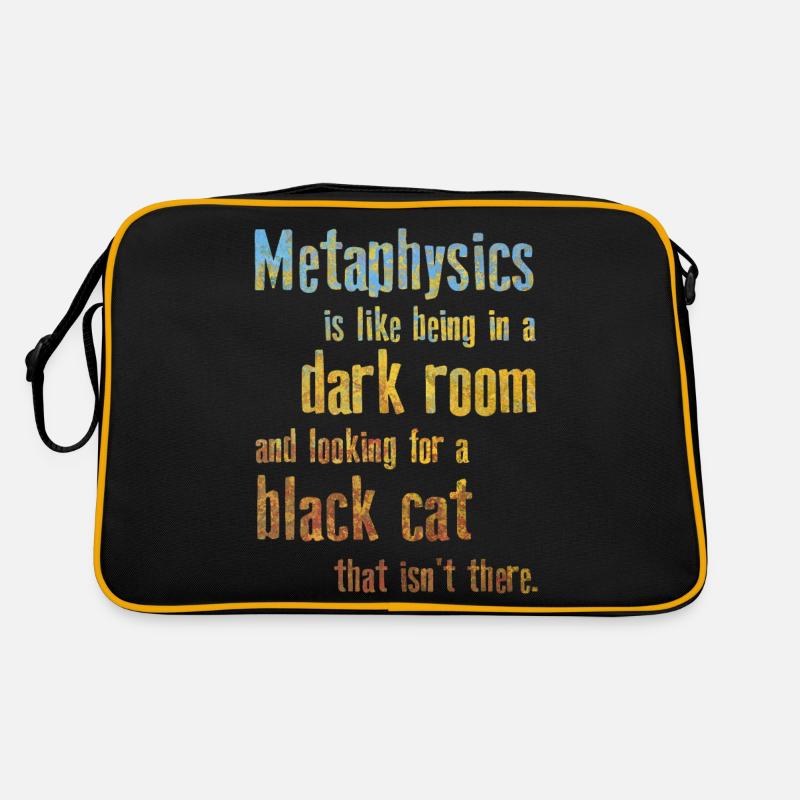 Metaphysics Phrases Philosophy Retro Bag