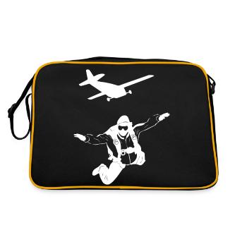glider parachute drone - Retro Bag - black/gold - Back