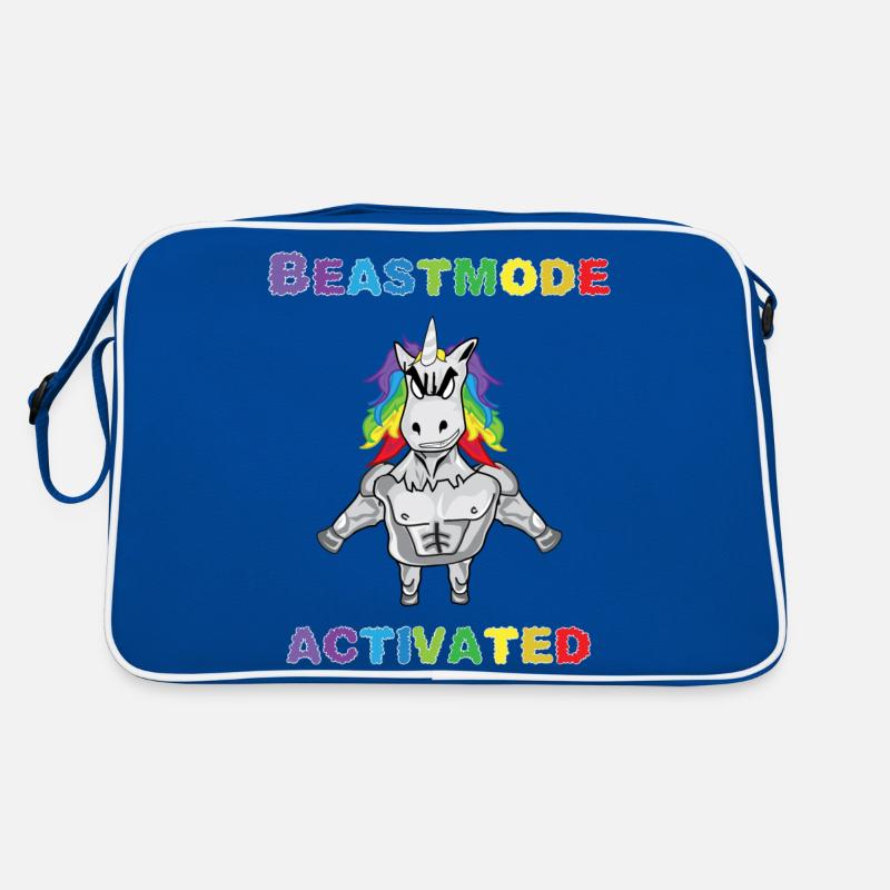 Einhorn Bodybuilder Beastmode Gym Retro Tasche