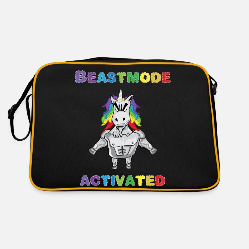 Einhorn Bodybuilder Beastmode Gym Retro Tasche