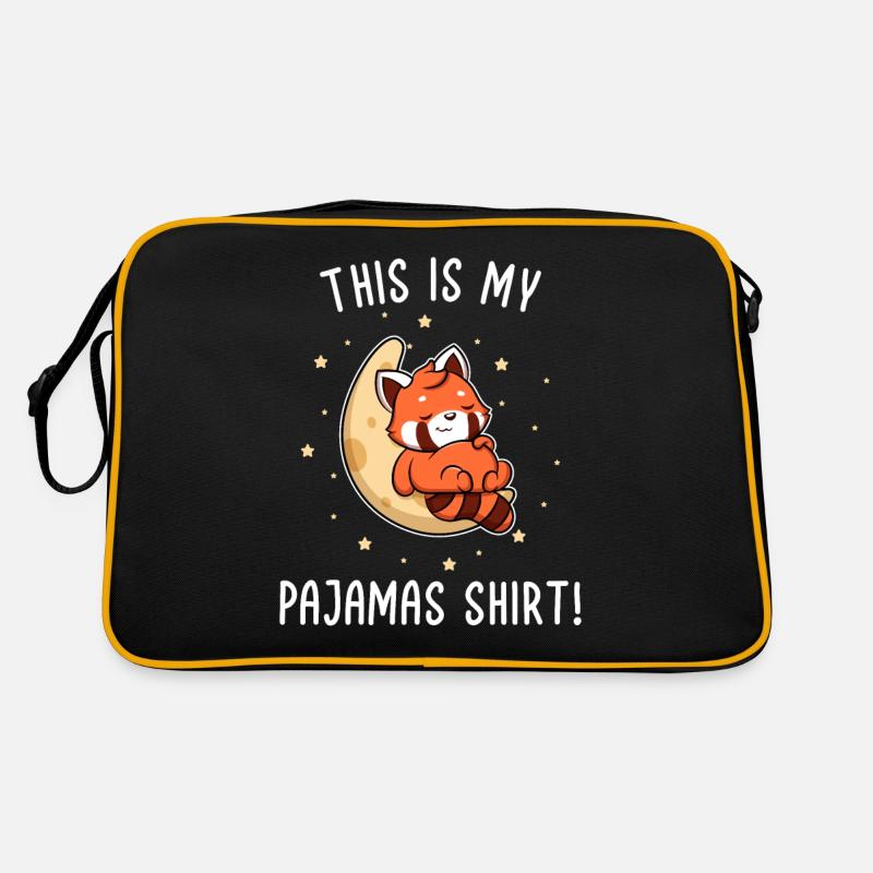 Red Panda Sleeping Sleepyhead Lazy Retro Bag
