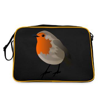 robin - Retro Bag - black/gold - Back