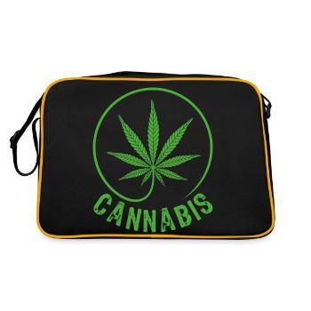 Cannabis - Sac Retro - noir/or - Dos