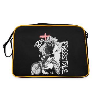 BMX Freestyle - Sac Retro - noir/or - Dos
