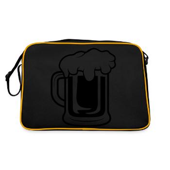 Bière Maßkrug - Sac Retro - noir/or - Dos