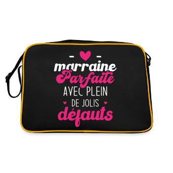 Marraine parfaite avec plein de jolis défauts - Sac Retro - noir/or - Dos