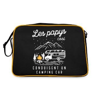 Les Papys Cool Conduisent Un Camping-car - Sac Retro - noir/or - Dos
