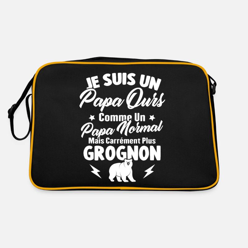 Je Suis Un Papa Ours Comme Un Papa Normal Sac Retro