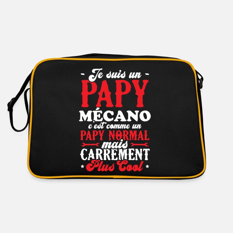 Je suis un papy mécano comme un papy normal Sac Retro