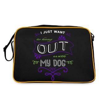 chiens drôles dictons idée cadeau beagle chiens heureux - Sac Retro - noir/or - Dos