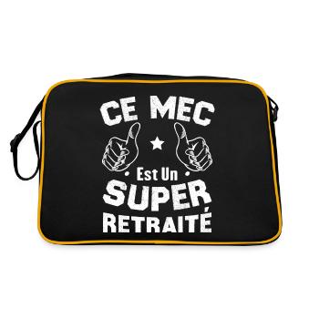 Ce mec est un super retraité - Sac Retro - noir/or - Dos