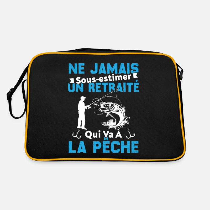 Ne Jamais Sous Estimer Un Retraité Pêcheur Sac Retro