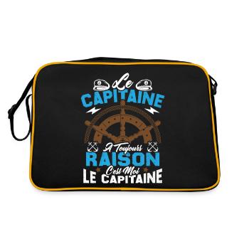Le Capitaine A Toujours Raison C'est Moi Capitaine - Sac Retro - noir/or - Dos