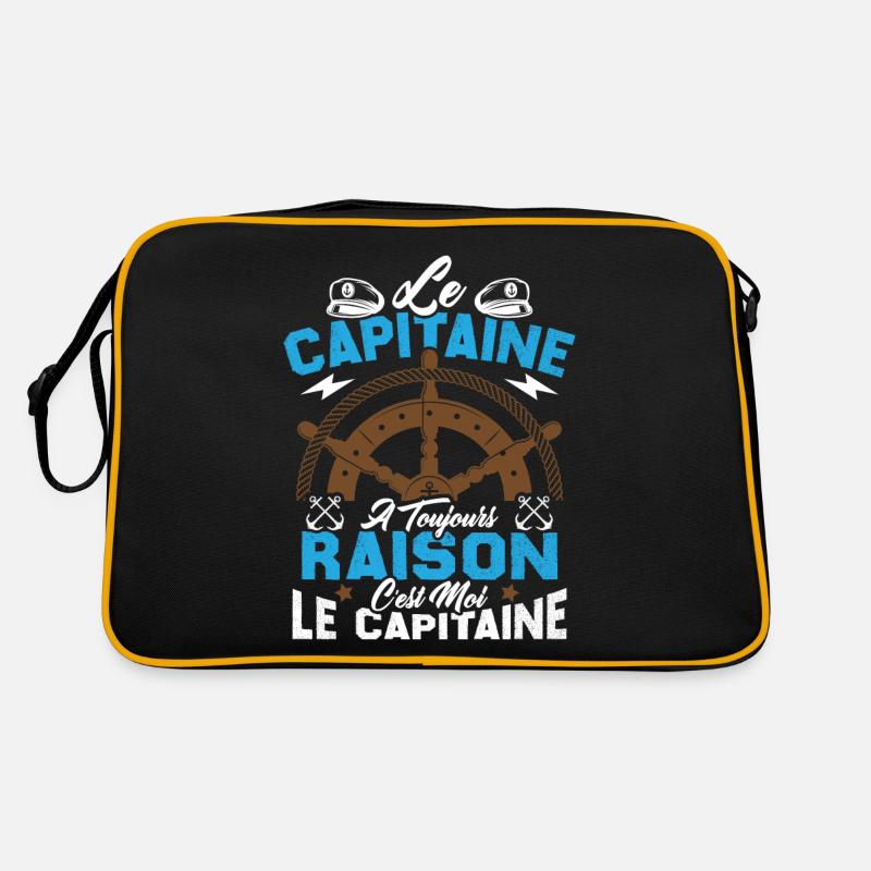 Le Capitaine A Toujours Raison C'est Moi Capitaine Sac Retro