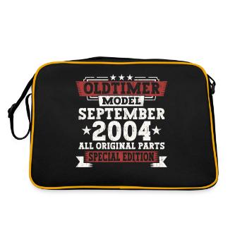 Oldtimer Septembre 2004 Cadeau du 18ème Anniversaire - Sac Retro - noir/or - Dos