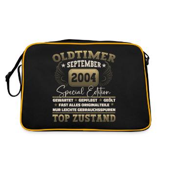 Oldtimer Septembre 2004 18ème anniversaire Geschen - Sac Retro - noir/or - Dos