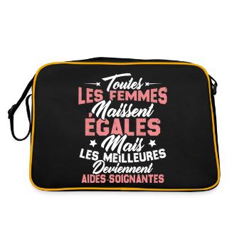 Les meilleures femmes deviennent aides-soignantes - Sac Retro - noir/or - Dos