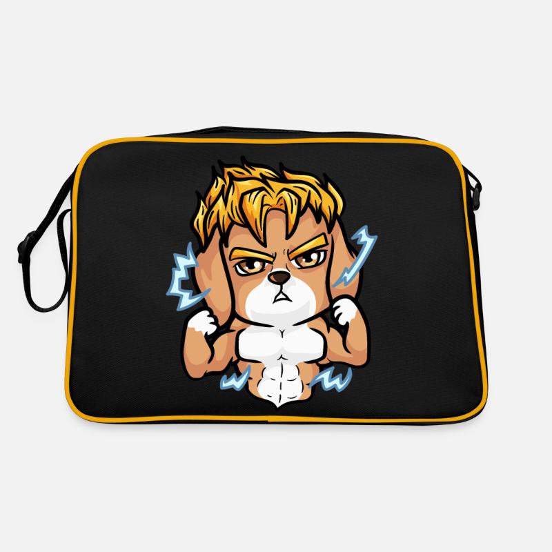 Superheld - Retro Tasche - Schwarz/Gold