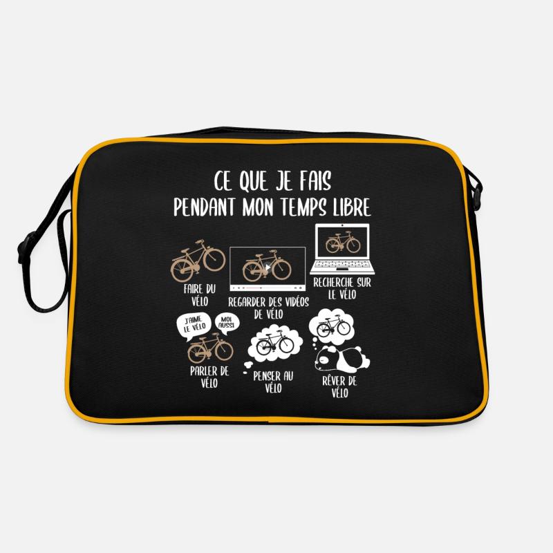 Mon temps de mon temps libre Vélo Sac Retro