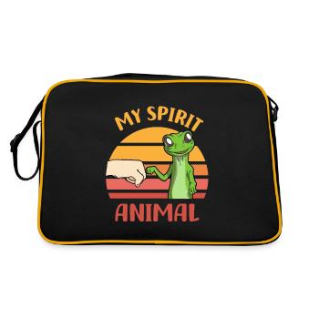 Gecko - Retro Bag - black/gold - Back
