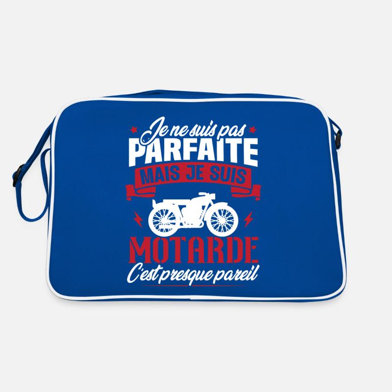 Je ne suis pas parfaite mais je suis motarde Sac Retro