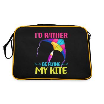 Kite flying - Retro Bag - black/gold - Back