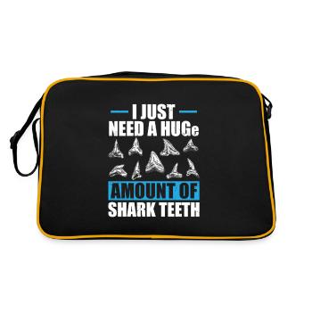 Collecteur de dents de requin - Sac Retro - noir/or - Dos