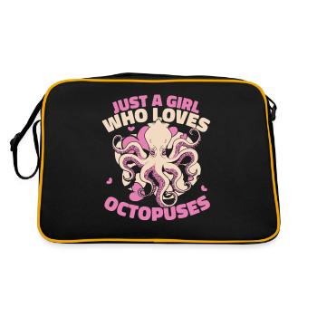 Poulpe Poulpe Seiche Animal - Sac Retro - noir/or - Dos