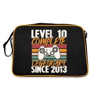 Birthday Gift, Level 10 Complete 2013 - Retro Bag - black/gold - Back