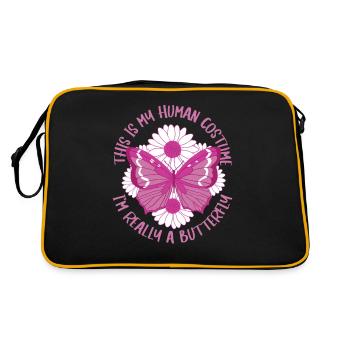 Papillon Monarque Papillon Papillons colorés - Sac Retro - noir/or - Dos