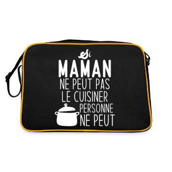 Si maman ne peut pas le cuisiner personne ne peut - Sac Retro - noir/or - Dos
