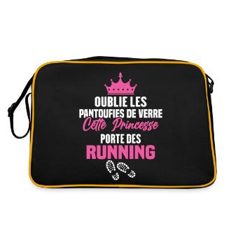 Cette princesse porte des running - Sac Retro - noir/or - Dos