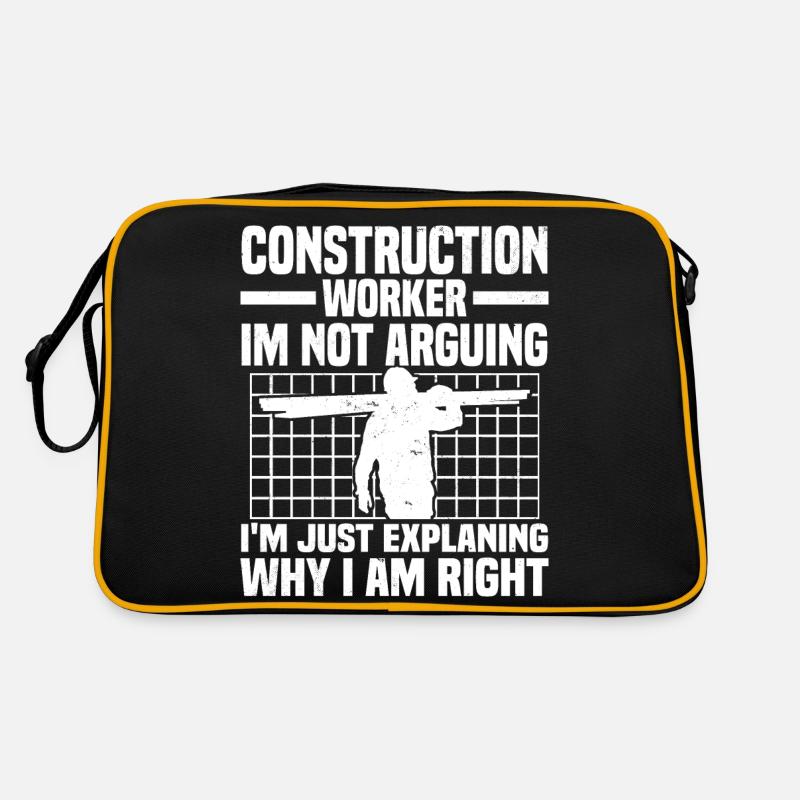Bauarbeiter Retro Tasche