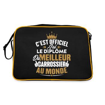 Meilleur carrossier au monde - Sac Retro - noir/or - Dos