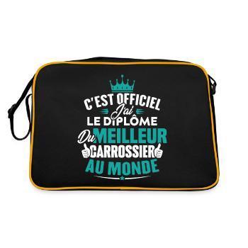 Meilleur carrossier au monde - Sac Retro - noir/or - Dos