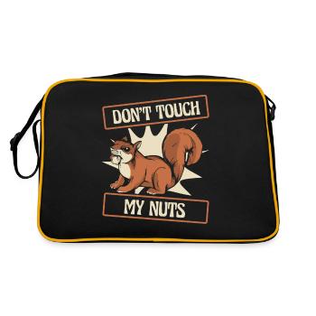 Squirrel Animal - Retro Bag - black/gold - Back