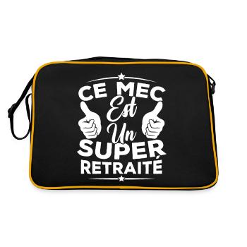 Ce mec est un super retraité - Sac Retro - noir/or - Dos