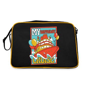 Cruise Ship Holiday Ships Cruise - Retro Bag - black/gold - Back