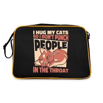 Chat Chats Amoureux Chat Propriétaire Chaton - Sac Retro - noir/or - Dos