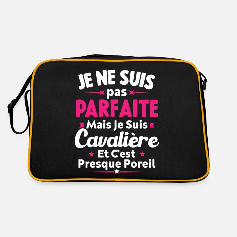 Pas parfaite mais je suis cavalière Sac Retro