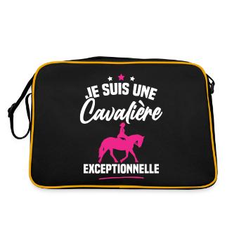 Je suis une cavalière exceptionnelle - Sac Retro - noir/or - Dos