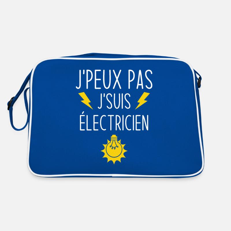 Ich kann nicht Ich bin Elektriker Retro Tasche