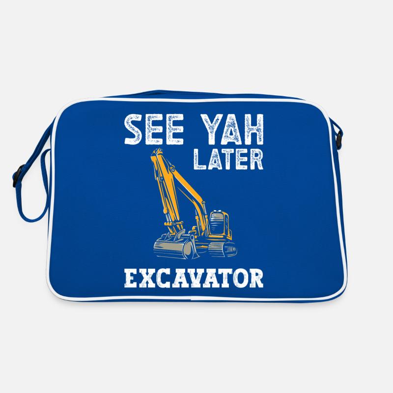 Baggerfahrer Bagger Schule Retro Tasche