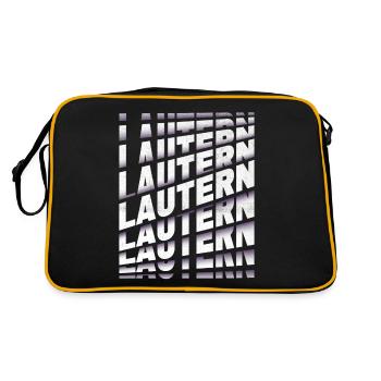 Lautern Allemagne City Font Skyline Accueil - Sac Retro - noir/or - Dos
