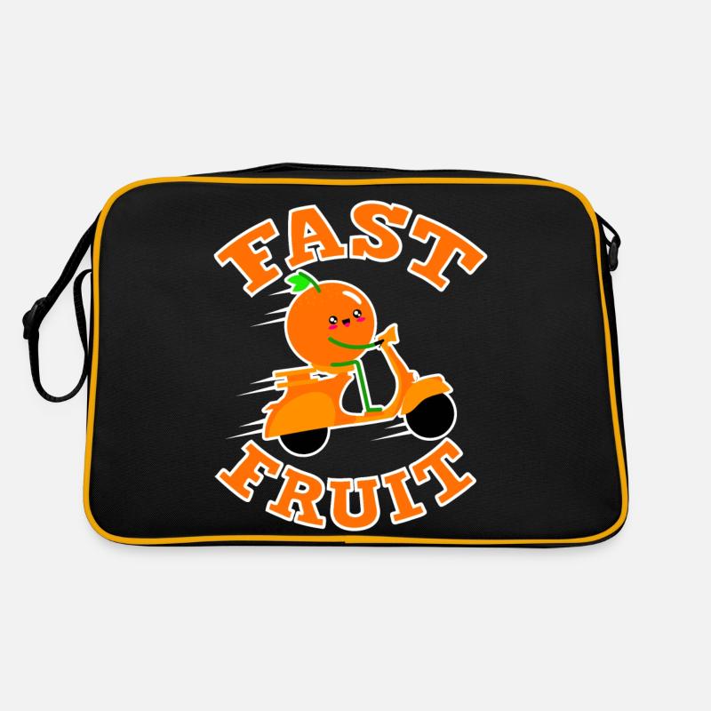 Fast Fruit Orange auf Roller - Fast Food Retro Tasche