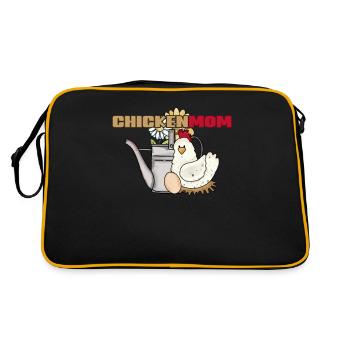 Boîte d’arrosage de poulet vintage Chickenmom - Sac Retro - noir/or - Dos
