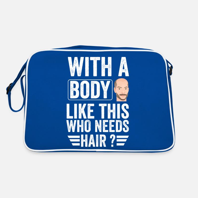 Männer mit Glatze Mann Haarausfall Retro Tasche