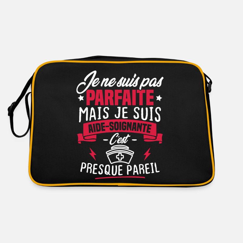 Pas parfaite mais je suis aide soignante Sac Retro
